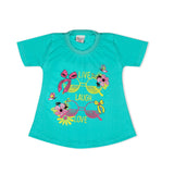Valuable Girls Half Sleeves Suit - Cyan, Girls Suits, Chase Value, Chase Value