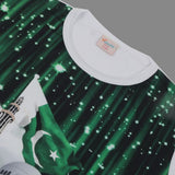 Valuables Newborn Girls Independence Day T-Shirt - Green & White, Newborn Girls T-Shirts, Chase Value, Chase Value
