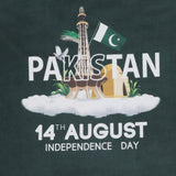 Valuable Girls Independence Day Half Sleeves T-Shirt - Green & White, Girls T-Shirts, Chase Value, Chase Value