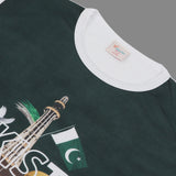 Valuable Girls Independence Day Half Sleeves T-Shirt - Green & White, Girls T-Shirts, Chase Value, Chase Value