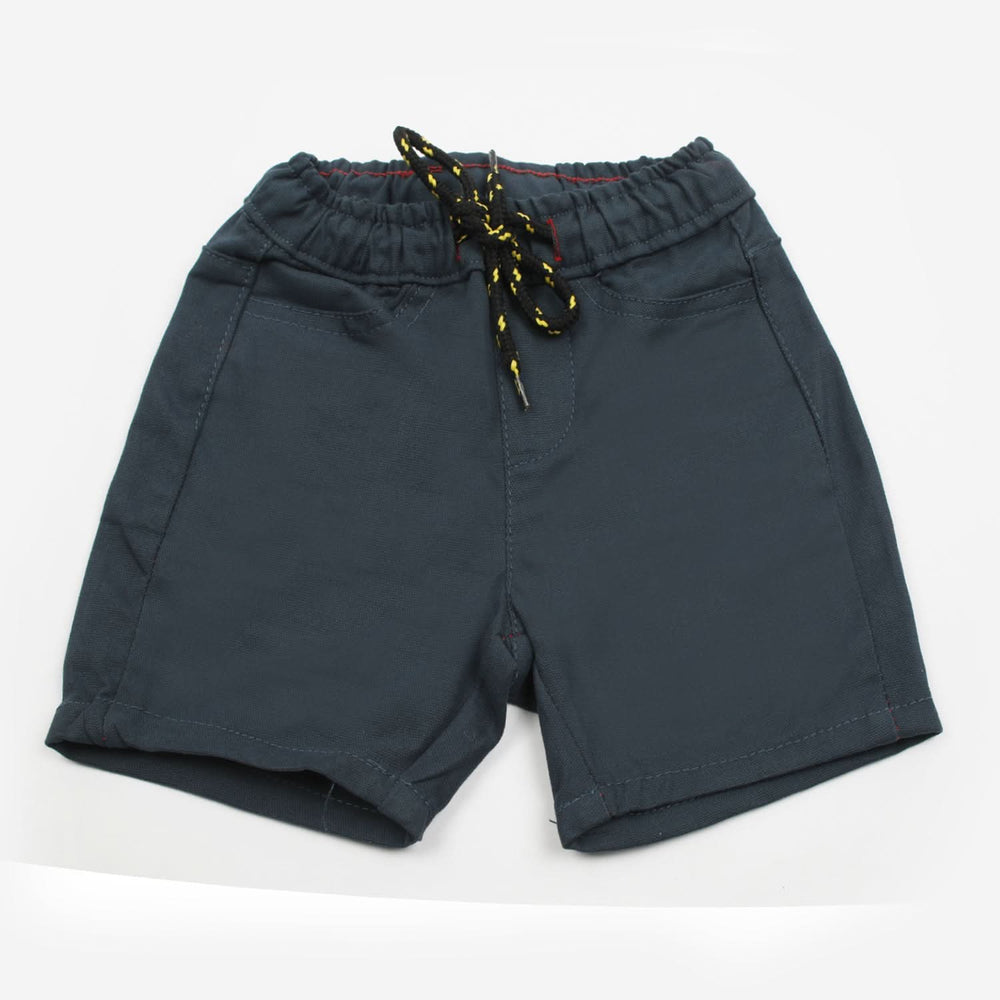 Boys Cotton Short - Steel Blue, Boys Shorts, Chase Value, Chase Value