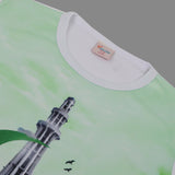 Valuable Girls Independence Day Half Sleeves T-Shirt - Green & White, Girls T-Shirts, Chase Value, Chase Value