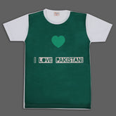 Valuable Girls Independence Day Half Sleeves T-Shirt - Green & White, Girls T-Shirts, Chase Value, Chase Value