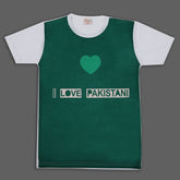 Valuable Girls Independence Day Half Sleeves T-Shirt - Green & White, Girls T-Shirts, Chase Value, Chase Value