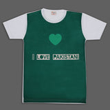 Valuable Girls Independence Day Half Sleeves T-Shirt - Green & White, Girls T-Shirts, Chase Value, Chase Value