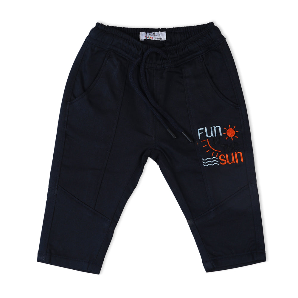 Eminent Newborn Boys Cotton Pant - Navy Blue, Newborn Boys Shorts & Pants, Eminent, Chase Value