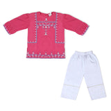 Girls Embroidered Shalwar Suit - Pink, Girls Shalwar Kameez, Chase Value, Chase Value