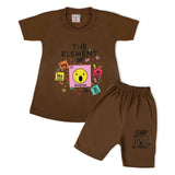 Valuable Girls Half Sleeves Suit - Brown, Girls Suits, Chase Value, Chase Value
