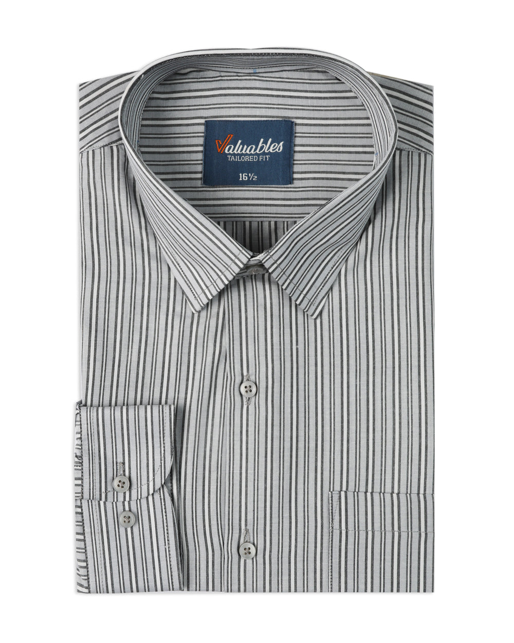 Valuables Men's Stripe Formal Shirt, Men's Shirts, Valuables, Chase Value