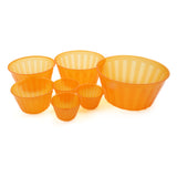 Appollo Millan Bowl 7 Pcs Set - Orange, Plates & Bowls, Appollo, Chase Value