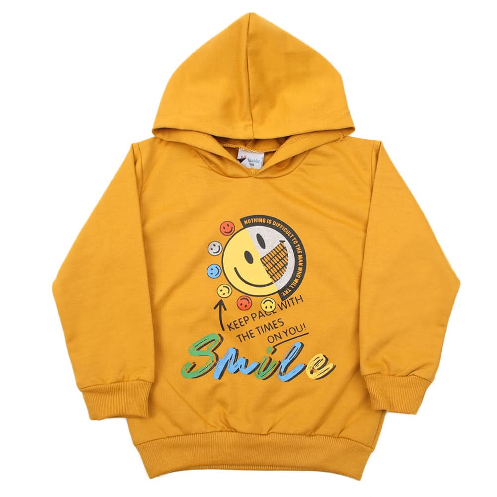Boys Full Sleeves Hoodie - Mustard, Boys Hoodies & Sweat Shirts, Chase Value, Chase Value