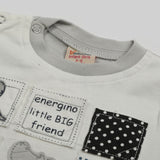 Newborn Boys Half Sleeves Romper - Grey, Newborn Boys Rompers, Chase Value, Chase Value