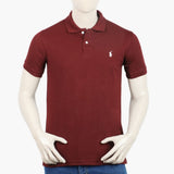 Men's Half Sleeves Polo T-Shirt - Maroon, Men's T-Shirts & Polos, Chase Value, Chase Value