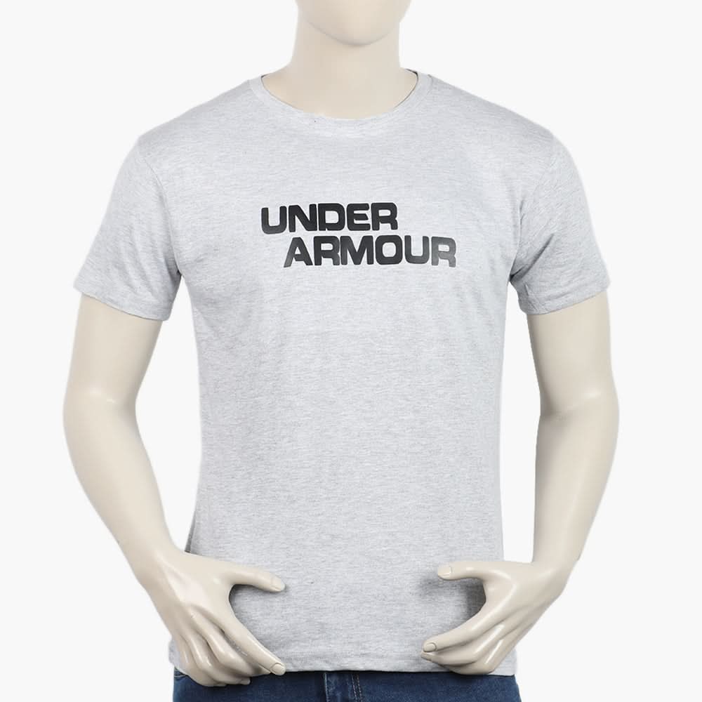Men's Half Sleeves Printed T-Shirt - Grey, Men's T-Shirts & Polos, Chase Value, Chase Value