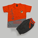 Boys Half Sleeves Short Suit - Orange, Boys Sets & Suits, Chase Value, Chase Value
