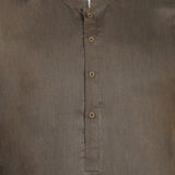 Men's Slim Fit Plain Kurta - Dark Brown, Men's Kurtas, Chase Value, Chase Value