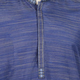 Men's Slim Fit Embroidered Kurta - Royal Blue, Men's Kurtas, Chase Value, Chase Value