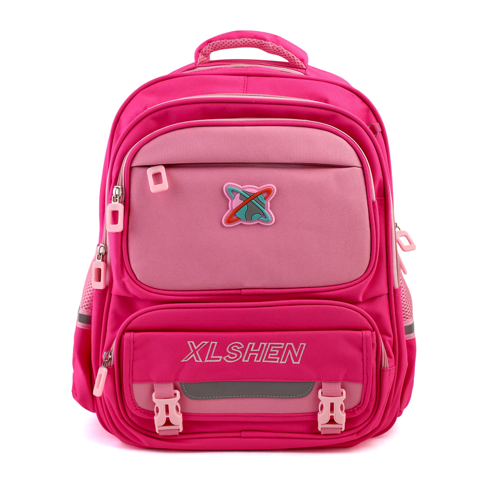 Kids School Backpack 16" - Pink, School Bags, Chase Value, Chase Value