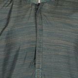 Men's Slim Fit Embroidered Kurta - Green, Men's Kurtas, Chase Value, Chase Value