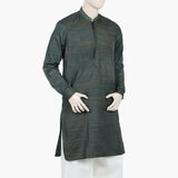 Men's Slim Fit Embroidered Kurta - Green, Men's Kurtas, Chase Value, Chase Value