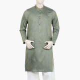 Men's Slim Fit Embroidered Kurta - Green, Men's Kurtas, Chase Value, Chase Value