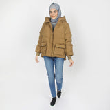 Women's Full Sleeves Jacket - Dark Fawn, Women Sweatshirts & Hoodies, Chase Value, Chase Value