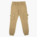Girls Cargo Cotton Pant - Khaki, Girls Pants & Capri, Chase Value, Chase Value
