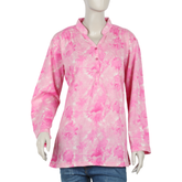 Women's Full Sleeves Printed Top - Pink, Women T-Shirts & Tops, Chase Value, Chase Value