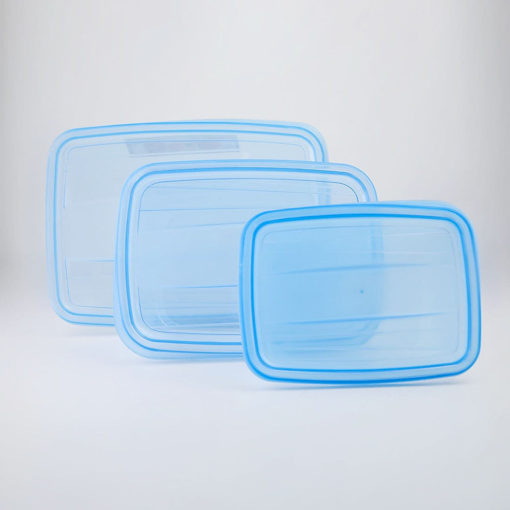 Easy Grip Food Saver Box 3 Pcs Set - Blue, Storage Boxes, Chase Value, Chase Value