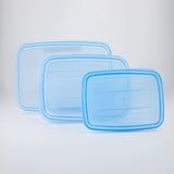 Easy Grip Food Saver Box 3 Pcs Set - Blue, Storage Boxes, Chase Value, Chase Value