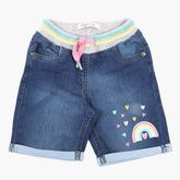 Girls Denim Short - Blue, Girls Shorts Skirts, Chase Value, Chase Value