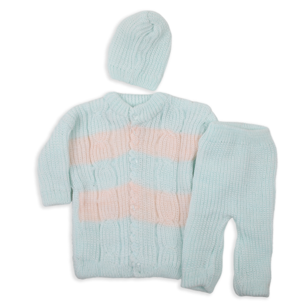 Newborn Girls Woolen Suits - Cyan, Newborn Girls Sets & Suits, Chase Value, Chase Value