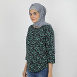 Women's Full Sleeves Printed Top - Dark Green, Women T-Shirts & Tops, Chase Value, Chase Value