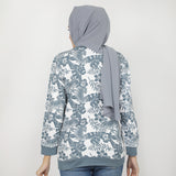 Women's Full Sleeves Sweat Shirt - White Blue, Women Sweatshirts & Hoodies, Chase Value, Chase Value