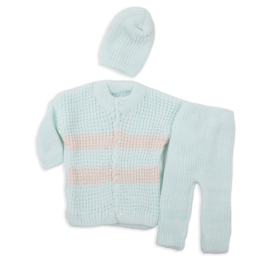 Newborn Girls Woolen Suits - Cyan, Newborn Girls Sets & Suits, Chase Value, Chase Value