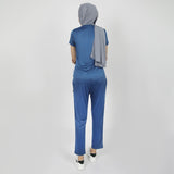 Women's Half Sleeves Track Suit - Blue, Women Two Piece Outfit, Chase Value, Chase Value