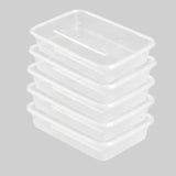 Plastic Container 1.2 Ltr - White, Storage Boxes, Chase Value, Chase Value