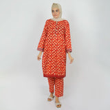 Eminent Women's Printed khaddar 2pcs Suit - Rust, Women Shalwar Suits, Eminent, Chase Value