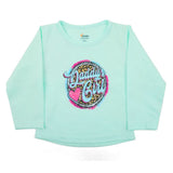 Newborn Girls Full Sleeves T-Shirt - Cyan, Newborn Girls T-Shirts, Chase Value, Chase Value