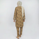 Women's Printed Co-Ord Set - Light Brown, Women Co-Ord Set, Chase Value, Chase Value