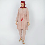 Women's Linen Printed Co-Ord Set - Fawn, Women Co-Ord Set, Chase Value, Chase Value