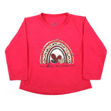 Newborn Girls Full Sleeves T-Shirt - Pink, Newborn Girls T-Shirts, Chase Value, Chase Value