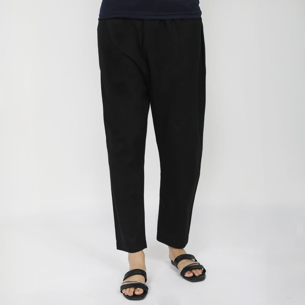 Women's Basic Trouser - Black, Women Pants & Tights, Chase Value, Chase Value