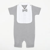 Eminent Newborn Boys Half Sleeves Romper - Grey, Newborn Boys Rompers, Eminent, Chase Value