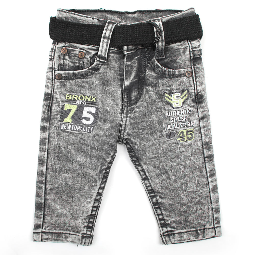 Newborn Boys Denim Pant - Grey, Newborn Boys Shorts & Pants, Chase Value, Chase Value