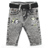 Newborn Boys Denim Pant - Grey, Newborn Boys Shorts & Pants, Chase Value, Chase Value