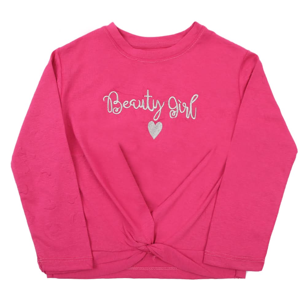 Girls Knitted Top - Pink, Girls Tops, Chase Value, Chase Value