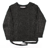 Girls Knitted Top - Black, Girls Tops, Chase Value, Chase Value