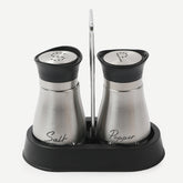 Salt & Pepper Steeliness Steel With Stand 2Pcs - Silver, Spice Boxes, Chase Value, Chase Value