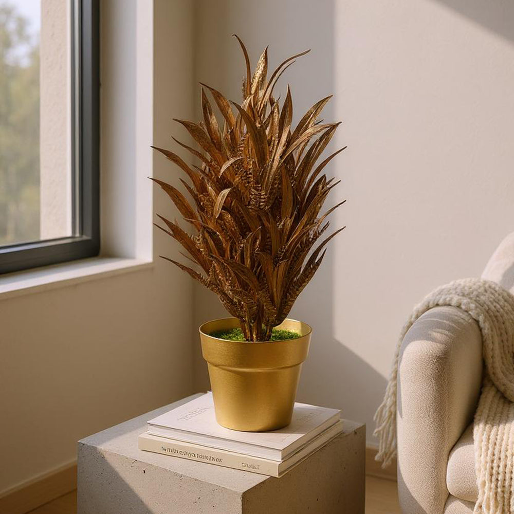 Flower Pot - Golden, Decoration, Chase Value, Chase Value